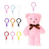 Özgüner Oyuncak Mini Peluş Ayıcık Anahtarlık 100'lü Set 15 cm - Hediyelik Ayı Anahtarlık Paketi - Organizasyon, Parti ve Etkinlik Hediyeliği (pembe)