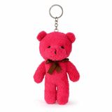 Özgüner Oyuncak Mini Peluş Ayıcık Anahtarlık 15 cm - Yumuşak Peluş Ayı Anahtarlık - Çanta ve Anahtar Süsü (fuşya)