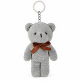 Özgüner Oyuncak Mini Peluş Ayıcık Anahtarlık 15 cm - Yumuşak Peluş Ayı Anahtarlık - Çanta ve Anahtar Süsü (gri)