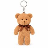 Özgüner Oyuncak Mini Peluş Ayıcık Anahtarlık 15 cm - Yumuşak Peluş Ayı Anahtarlık - Çanta ve Anahtar Süsü (kahverengi)