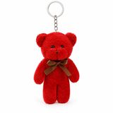 Özgüner Oyuncak Mini Peluş Ayıcık Anahtarlık 15 cm - Yumuşak Peluş Ayı Anahtarlık - Çanta ve Anahtar Süsü (kırmızı)
