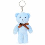 Özgüner Oyuncak Mini Peluş Ayıcık Anahtarlık 15 cm - Yumuşak Peluş Ayı Anahtarlık - Çanta ve Anahtar Süsü (mavi)