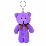 Özgüner Oyuncak Mini Peluş Ayıcık Anahtarlık 15 cm - Yumuşak Peluş Ayı Anahtarlık - Çanta ve Anahtar Süsü (mor)