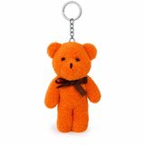 Özgüner Oyuncak Mini Peluş Ayıcık Anahtarlık 15 cm - Yumuşak Peluş Ayı Anahtarlık - Çanta ve Anahtar Süsü (turuncu)