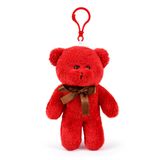 Özgüner Oyuncak Mini Peluş Ayıcık Anahtarlık 15'li Paket - 15 cm Sevimli Ayı Anahtarlık - Çanta Süsü ve Hediyelik Anahtarlık Seti (Kırmızı)