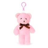 Özgüner Oyuncak Mini Peluş Ayıcık Anahtarlık 15'li Paket - 15 cm Sevimli Ayı Anahtarlık - Çanta Süsü ve Hediyelik Anahtarlık Seti (Pembe)