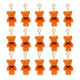 Özgüner Oyuncak Mini Peluş Ayıcık Anahtarlık 250'li Set 15 cm - Toptan Hediyelik Ayı Anahtarlık Paketi - Organizasyon, Etkinlik ve Parti Hediyeliği (Turuncu)