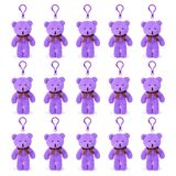 Özgüner Oyuncak Mini Peluş Ayıcık Anahtarlık 250'li Set 15 cm - Toptan Hediyelik Ayı Anahtarlık Paketi - Organizasyon, Etkinlik ve Parti Hediyeliği