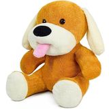 Özgüner Oyuncak Ofis Hediyesi 20-25 cm Figürlü Pelüş Ayıcık, 20 cm Teddy Bear,Sevgiliye Hediye (dilli köpek)