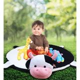 Özgüner Oyuncak Özgüner Oyuncak Bebek Oyun Halısı 120 cm Inekli Oyun Matı - Siyah - Beyaz