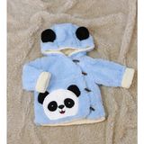Özgüner Oyuncak Özgüner Oyuncak Sevimli Panda Figürlü Peluş Bebek Ceketi - 04G-Mavi - 3 - 6 Ay