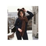 Özgüner Oyuncak Pabtex Kapşonlu Welsoft Peluş Bere - Atkılı - Polar Boyunluk Şalı - Rüzgar Geçirmez Kulaklı Şapka