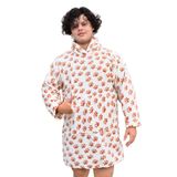 Özgüner Oyuncak Pabtex,Wellsoft,Giyilebilir Battaniye,Kapüşonlu Sweetshirt,Battaniye,Kollu Battaniye,Polar Giyilebilir,Oversize,Sarılma Battaniyesi (Desenli, Pança, Oversize)