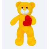 Özgüner Oyuncak Pandamkee 50 cm Kalpli Sevimli Peluş Ayıcık - 02-Sarı
