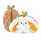 Özgüner Oyuncak Pelüş Çilek Tavşan,Fermuarlı Meyve Çantasında Nakışlı,40 cm,Pembe, Kırmızı, Karpuz, Ananas, Havuç Model Seçenekleri,Paskalya,Çilek Tavşan (ananas)