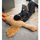 Özgüner Oyuncak Pelüş Kaz,Kaz ,Kaz Yastık,Hamile Yastığı, Beyaz Kuğu Doldurulmuş Hayvan, Komik Ördek Peluş Bebek, Sevimli Kaz Peluş Doldurulmuş Hayvanlar Çocuklar için Hediyeleri (No:1 Kahve)