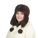 Özgüner Oyuncak Pelüş Kep,Kasket, Kulaklı Pelüş Şapka (Ponponlu, AcıKahve)
