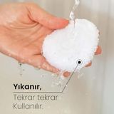 Özgüner Oyuncak Pelüş Makyaj Çıkarıcı Pedler,Tekrar Kullanılabilir ve Yıkanabilir, Süper Yumuşak Cilt Dostu Temizleme Pedi Seti (Lila)