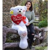 Özgüner Oyuncak Sevgililer Günü 140 Cm Kalpli Sevimli Peluş Ayıcık