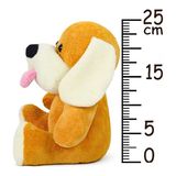 Özgüner Oyuncak Sevimli 25 cm Çiçek Peluş Serisi - kahverengi köpek