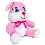 Özgüner Oyuncak Sevimli 25 cm Çiçek Peluş Serisi - pembe tavşan