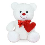 Özgüner Oyuncak Sevimli Kalpli Ayıcık,Pelüş Ayıcık,Doldurulabilir Pelüş Hayvan,Kawaii,Sevgililer Günü,Kalpli Ayıcık,Rengarenk Ayıcık, (Beyaz)