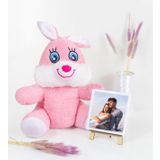 Özgüner Oyuncak Şövaleli Ayıcık,Çerçeveli Pelüş Ayıcık,Ofis Hediyesi fotoğraflı Ayıcık,20-25 cm Ayıcık,Civciv,Eşek,Maymun,İnek,Fil,Panda,Tavşan,Hediye (Tavşan)