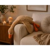 Özgüner Peluş Kaz Hamile Yastığı – Yumuşak ve Ergonomik Destek – Çok Amaçlı Gebelik Destek Yastığı – Anne Adayları İçin Uykuda Bel ve Karın Rahatlığı (kahverengi, 90)