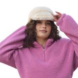 Özgüner Peluş Şapka – Yumuşak ve Sıcak Tutan Kışlık Şapka – Kadın & Gençler İçin Eğlenceli Aksesuar (krem, standart)