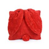 Özgüner Tavşan Kırlent Yastık Yumuşak Peluş Dekoratif Yastık Sevimli Tavşan Kulaklı Tasarım Çocuk Odası & Hediyelik Aksesuar (kırmızı)