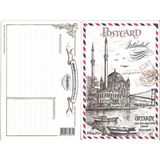 Özgür - Nostalji Ortaköy Büyük Mecidiye Camii Kartpostal Tebrik Kartı