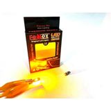 Özgürce 10'lu Mini Turuncu T5 LED Ampul Set, Güçlü 3030 Chip 3smd Teknolojisi - Ahşap - Ceviz