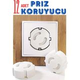 Özgürce 12 Adet Bebek Güvenlik Priz Koruyucu Seti, Çocuk Güvenliği Için Güvenilir - Seçenek 1