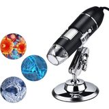 Özgürce 1600X Dijital Mikroskop USB 8 LED Çok Amaçlı Biyolojik Analiz Kamerası - Ahşap - Seçenek 1
