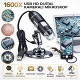 Özgürce 1600X USB Hd Dijital Mikroskop, Android Uyumlu, 8 LED Işıklı, Profesyonel - Ahşap - Bej - Seçenek 1