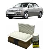 Özgürce 2002-2006 Toyota Corolla Benzinli Filtresi Bakım Seti Hava, Polen, Yağ - Ahşap