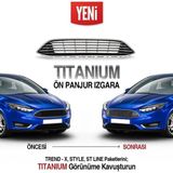 Özgürce 2015-2018 Ford Focus Nikelajlı Ön Panjur ve Sis Far Çerçevesi - Seçenek 1