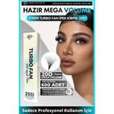 Özgürce 20D Mega Volume Ipek Kirpik Demetleri, Turbo Fan, 11MM D Kıvrım, 600 Adet