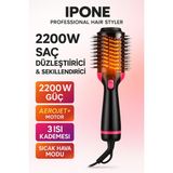 Özgürce 2200W Ultra Hava Üflemeli Saç Şekillendirici ve Düzleştirici - Ahşap - Seçenek 1