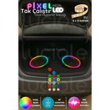 Özgürce 2'li 6x9" Oval Pixel LED Hoparlör Kapağı, Rgb Işık Efekti ve Animasyon Seti - Seçenek 1