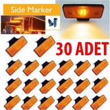 Özgürce 30 Adet Sarı 24V LED Marker Yan Lamba Kamyon, Tır, Dorse, Otobüs - Ceviz - Seçenek 1