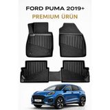 Özgürce 3D Oto Paspas Premium Ford Puma 2019+ Uyumlu, Şık ve Koruyucu Tasarım - Seçenek 1 - Antrasit