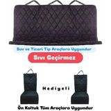Özgürce 3’lü Araç Koltuk Kılıfı ve Evcil Hayvan Yatağı Seti - Ahşap
