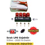 Özgürce 4 Silindir Lpg Enjektörü, Filtre ve Kapak Hediye, Uyumlu Marka Uyumlu - Antrasit