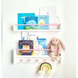 Özgürce 40 cm 2’li Mdf’lam Montessori Raf ve Kitaplık Seti, Şık ve Fonksiyonel - Ahşap - Bej