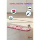 Özgürce 40 cm Mikrofiber Şönil Püsküllü Yedek Mop ve Aparatı, Temizlik Kolaylığı - Açık Kahverengi - Seçenek 1