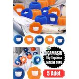 Özgürce 5 Adet Evcil Hayvan Tüyü Temizleme Topu, Çamaşır Makinesi Için Set - Cappuccino - Seçenek 1