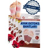 Özgürce 50 Adet Kırmızı Gül Çiçeği Detoks Ayak Bandı, Rahatlatıcı ve Doğal Bakım - Seçenek 1