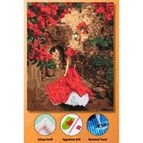 Özgürce 5d Elmas Boyama Puzzle 50X40 cm Kendin Yap Hobi ve Dekorasyon Seti - Seçenek 1 - Altın - Turkuaz