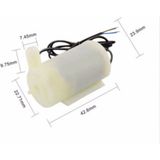Özgürce 6V Mini Dalgıç Su Pompası, 120L/SAAT, Paket 10 Adet - Ahşap - Beyaz - Seçenek 1